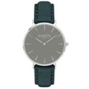 Hymnal Vegan Suede Watch Silver, Grey & Berry - Hurtig Lane - sustainable- vegan-ethical- cruelty free